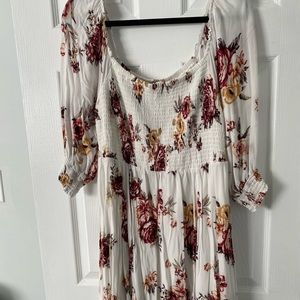 White floral dress
